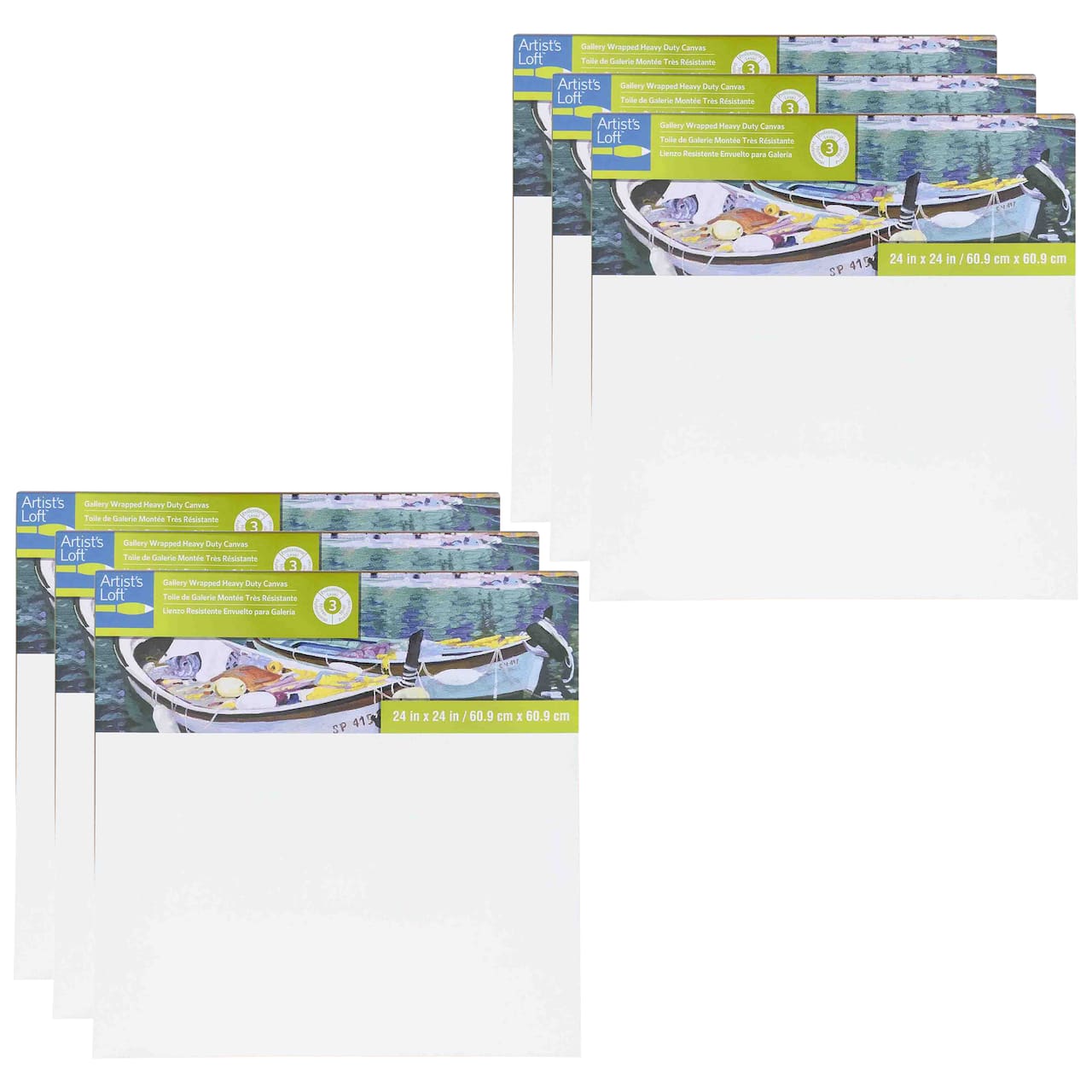 6 Pack: Level 3 Gallery Wrapped Heavy Duty Canvas by Artist's Loft®